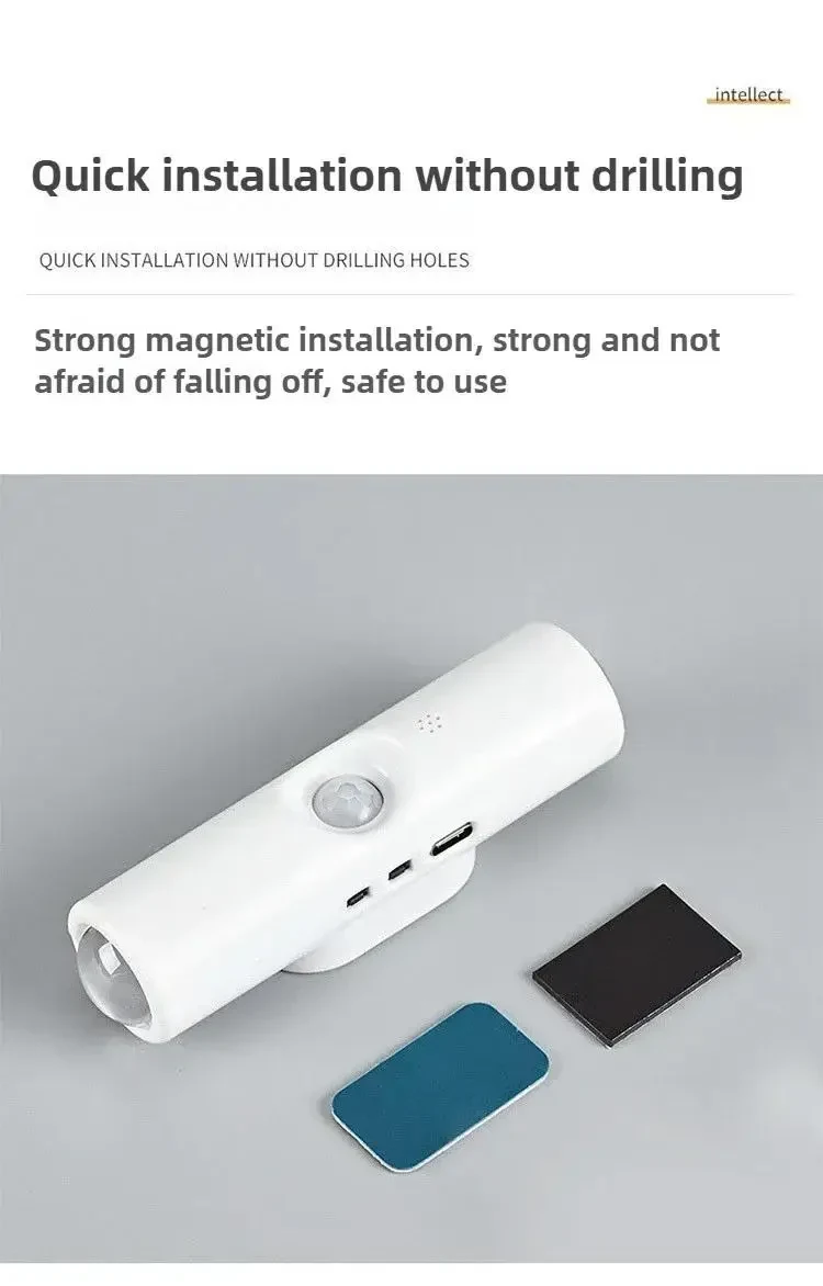 Автоматичний нічник з датчиком руху Cat Eye Sensor Light | Вбудований акумулятор, Type-C | 3 види світла