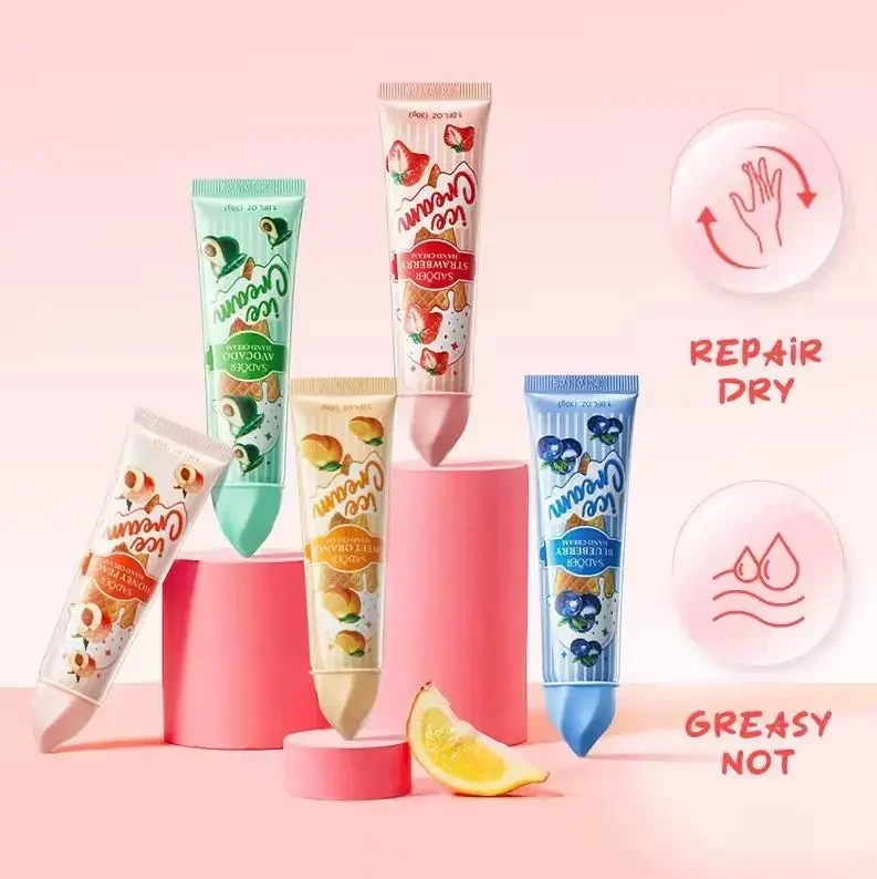 Набір зволожуючих кремів для рук SADOER Fruit Ice Cream — 5 шт в наборі