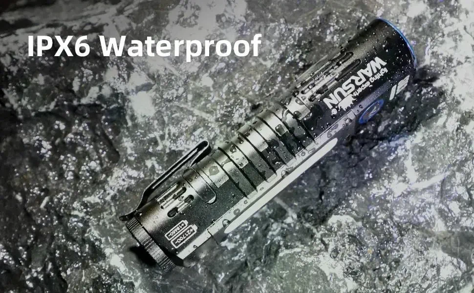 Ліхтарик Warsun SQ03 з магнітом 18650 21700 (3000mah), 1200 люмен, COB+LED, акумуляторний, 8 режимів | Чорний