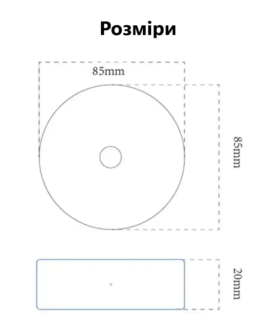 LED Нічник світильник з датчиком руху (Тепле біле світло) — USB заряджається, для кухні, шафи, сходів, бездротовий, Білий