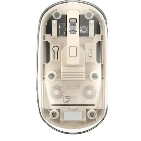 Бездротова мишка XO M12 Transparent, Bluetooth + 2.4G, акумуляторна, тиха, прозорий корпус