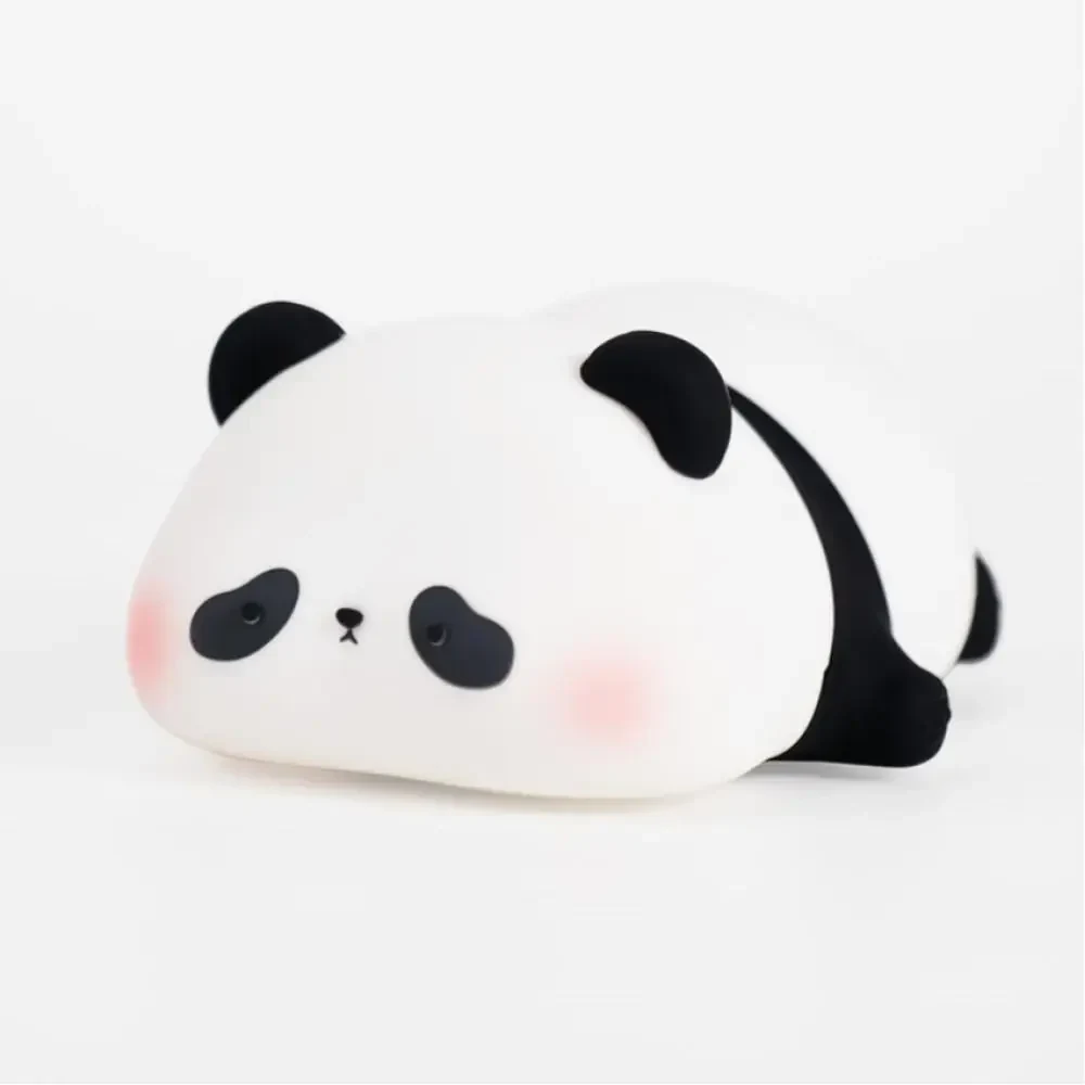 Нічник XO OZ10 Panda Silicone, 1200mAh, сенсорний, 3 режими яскравості, силіконовий, м'який, Білий