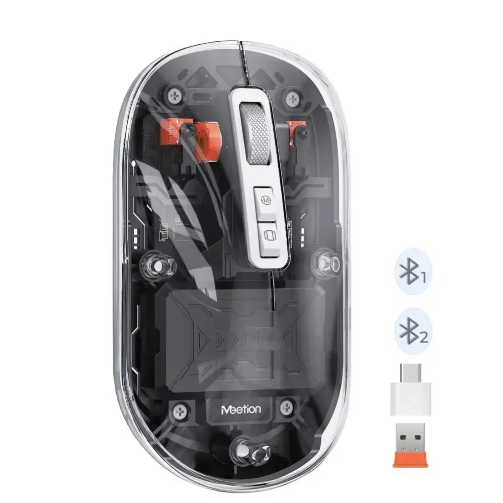Бездротова ігрова мишка Meetion BTM005, дворежимна (Bluetooth + 2.4G), DPI 800-2400, перезаряджувана