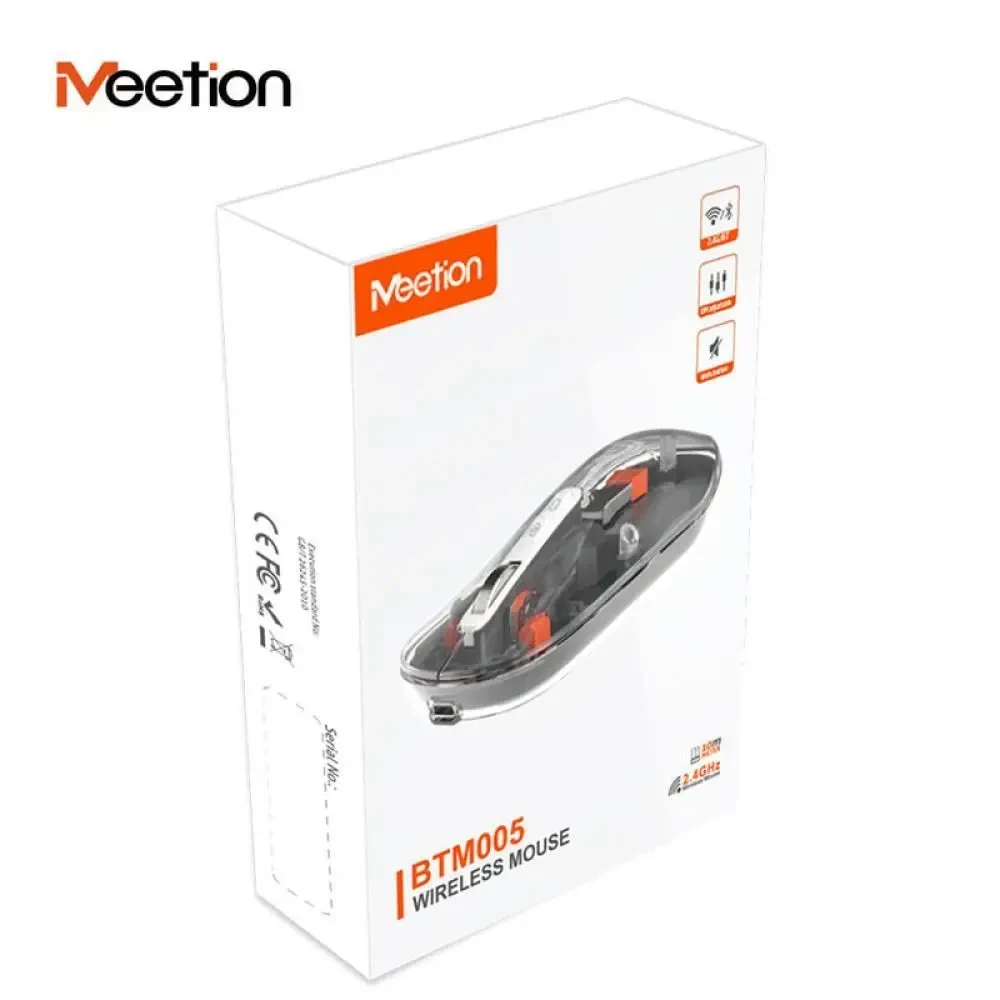 Бездротова ігрова мишка Meetion BTM005, дворежимна (Bluetooth + 2.4G), DPI 800-2400, перезаряджувана
