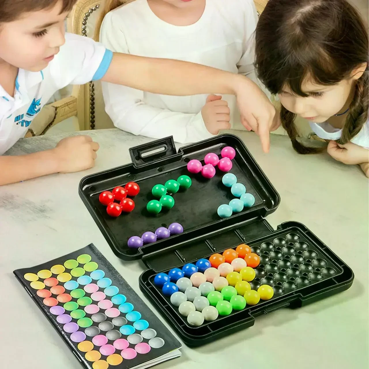 Логічна настільна гра-головоломка IQ 3D Puzzle з кульками, 200 завдань
