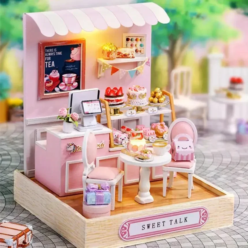 Конструктор 3D Румбокс Sweet Talk (Солодка розмова) з LED-підсвіткою та пилозахисним ковпаком