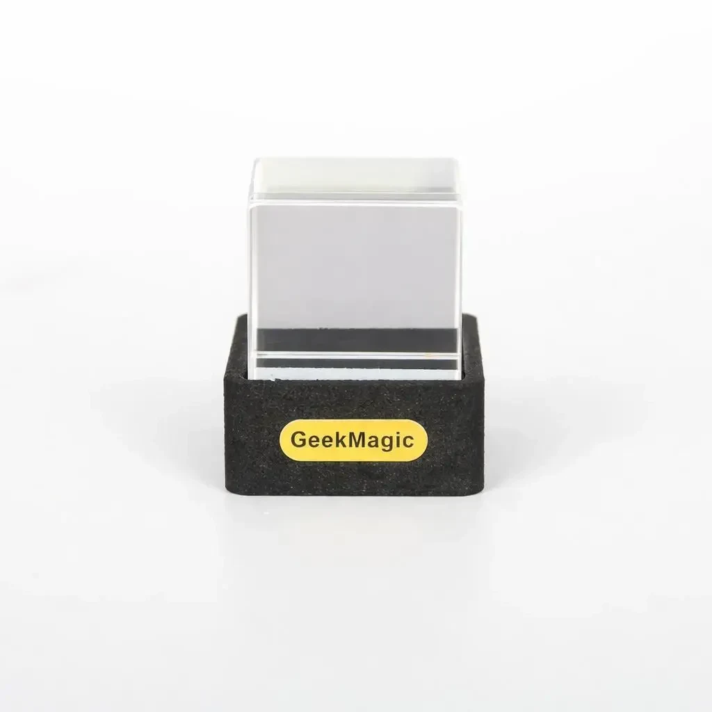 Голографічна цифрова метеостанція та годинник GeekMagic HelloCubic з GIF-анімаціями, проекція на куб, фотоальбомом, Wi-Fi, Type-C