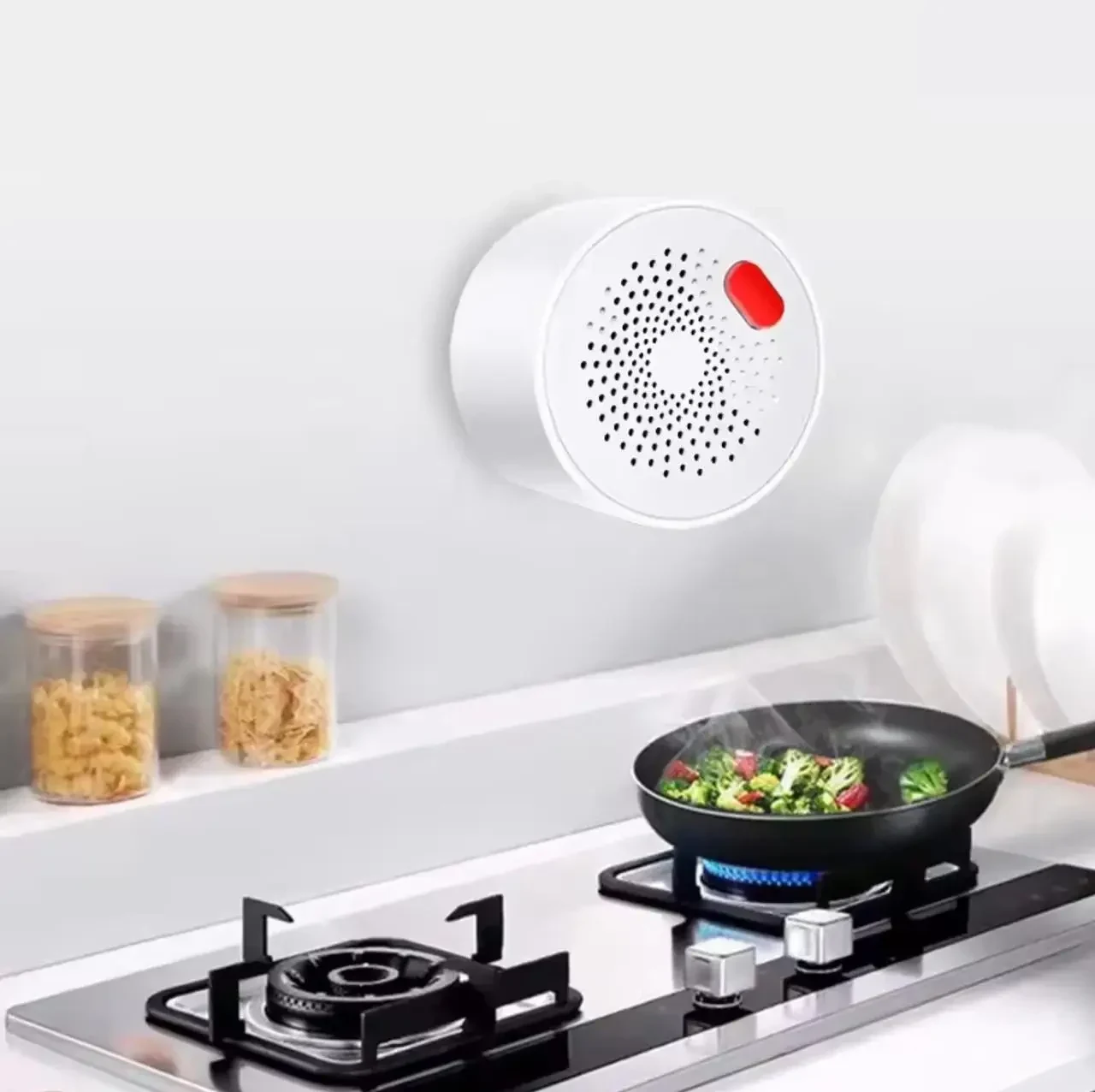 Датчик витоку газу Tuya Zigbee 3.0, розумний сигналізатор природного газу та LPG, WiFi керування через хаб, сумісний з Alexa та