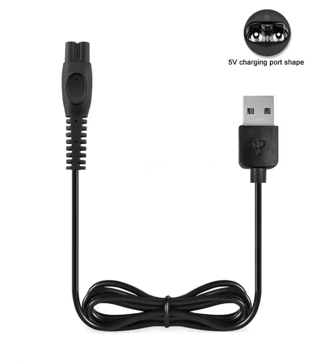 Кабель-адаптер USB 5V для заряджання електробритв Philips, зарядний кабель 1 м