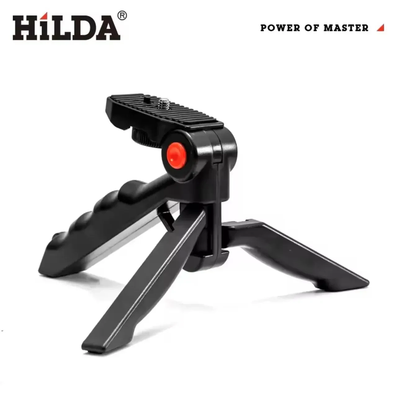 Міні-штатив HILDA для лазерного нівеліра 1/4", регульований 360°, штатив-рукоятка для рівня та камери